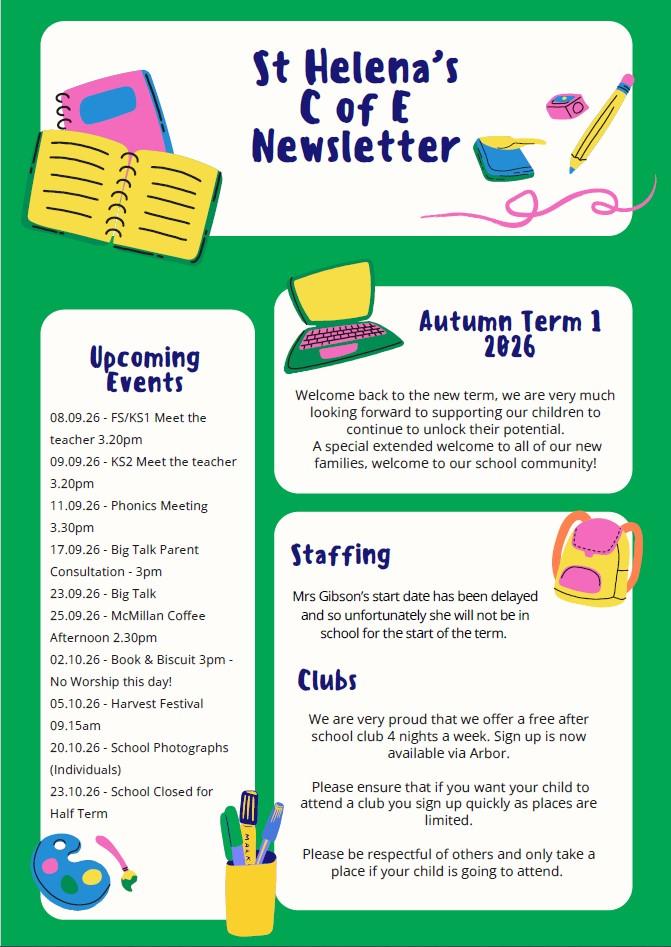 Autumn Newsletter front